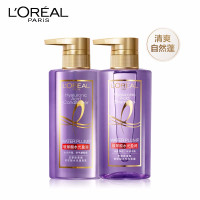 欧莱雅(LOREAL)玻尿酸水光盈润洗护套装(洗发露440ml+润发乳440ml 蓬松柔滑 头皮清爽)