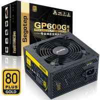 PATLITE 额定500W GP600G黑金版电源(金牌认证/台式机电脑主机箱电源)