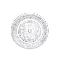 DP 小玻璃果盘 拼盘干果零食碟子 圆形骨盘