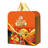 果园农场 炫彩果园 坚果礼盒 干果礼盒(桂圆干约268g、红枣约328g、香菇约80g)