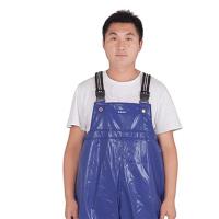 (HD)野成裕星半身无口袋连体钓鱼下水裤捕捞抓鱼背带皮叉蓝夹网菱形背带不加口袋 蓝色