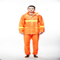 (HD)青松 T3628环卫高弹雨衣橙
