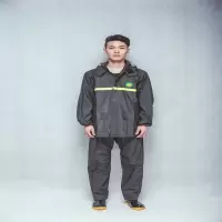 (HD)青松 T4035针型织布套装雨衣