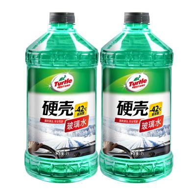 龟牌(Turtle Wax)-42℃2L*2瓶玻璃水汽车冬季北方玻璃清洁剂汽车用品挡风玻璃去油膜清洗剂G-4083-2
