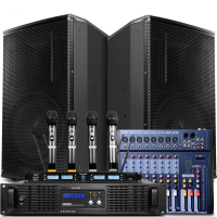 先科(SAST) TJ673 舞台演出音响套装 调音台音箱组合