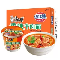 康師傅mini方便面12桶整箱