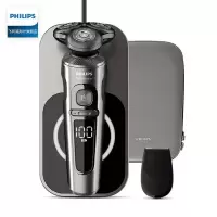 飞利浦(PHILIPS)电动剃须刀三刀头刮胡刀男士胡须刀全身水洗舒适系列 SP9860/13整机进口QI无线充电