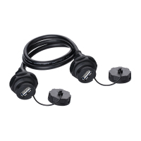 得力(deli) USB2.0焊线SR公母插头 线长1米