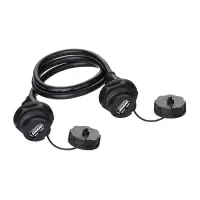 得力(deli) USB2.0焊线SR公母插头 线长1米