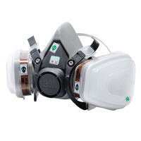 (HD)3M 6200系列标准版 喷漆防护 双罐呼吸防护套装 防苯面罩(计价单位:个)