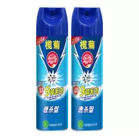 榄菊蓝罐速杀型杀虫剂杀虫气雾剂600ml*2瓶