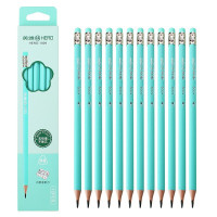 英雄1009软化木三角杆马卡龙色HB铅笔 12支/盒 10盒装