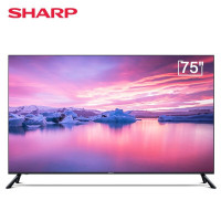 夏普(SHARP)4T-Z75B3CA 75英寸 全面屏4K超高清HDR10智能BT语音双线WIFI液晶电视机 GD