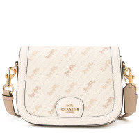 COACH 女士单肩包 马鞍包 马车印花 C4059