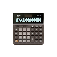 (HD)卡西欧(CASIO) DH-12-BK 中型 12位 双电源 计算器 (计价单位:台) 黑色