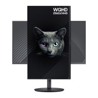 三星(SAMSUNG)27英寸 2K 75HZ IPS广视角 三面微边 旋转升降商用电脑显示器 三年质保(F27T702 )