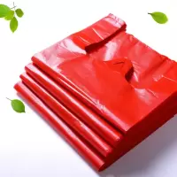 三清 加厚手提式塑料袋40*60 红色 90只/卷