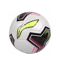 李宁(LI-NING)足球11人训练比赛用球儿童青少年学生足球 手缝足球 LFQK611-1(3号足球)