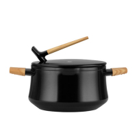 三禾(sanho) 黑白双娇系列不粘奶锅 LT22T1