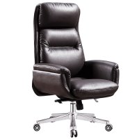 西颂 老板椅 优质皮电脑椅 办公椅 可躺大班椅 座椅 升降转椅A888 黑色、棕色科技皮