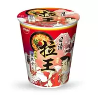 日清非油炸方便面拉王福冈辣豚骨风味79g*12杯整箱泡面