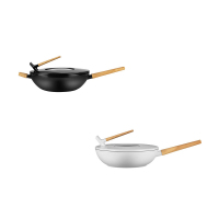 三禾(sanho) 黑白双娇系列不粘煎炒锅28cm LG28T1