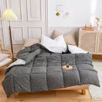 無印良品無印“灰白”石墨烯聚暖冬被