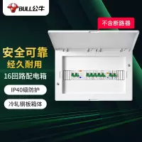 公牛(BULL) LX16配电箱 16回路空开强电箱 家用终端配线箱白色盖板