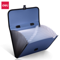 得力(deli)A4/13格软手柄手提文件包/风琴包5556