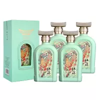 [酒厂直供]杜康 白酒 麒麟献福纯粮优级52度浓香型白酒500ml*4整箱装 送礼婚宴喜酒(配礼品袋)