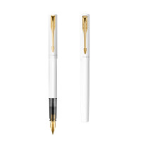 派克(PARKER)威雅XL入门级纯白金夹墨水笔