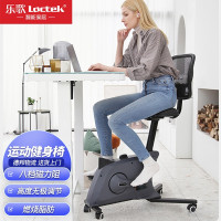 乐歌(Loctek)健身电脑塑身椅人体工学椅燃烧脂肪可升降八档调节家用家具V2T 黑色