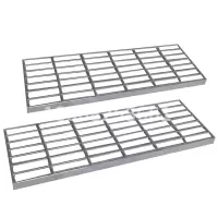 宏华 镀锌网格踏步板0.8米*0.8米*25mm(钢板厚5mm眼距30*10cm,麻花钢8mm)