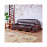 西颂 豪华大沙发中式办公沙发 商务办公室沙发 接待会客沙发 S8006三人位2400*920*920