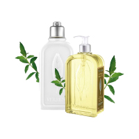 欧舒丹马鞭草清新沐浴润肤套装(沐浴啫喱250ml+润肤露250ml)