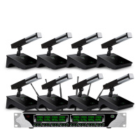 飞威 无线会议话筒一拖八麦克风 G-12