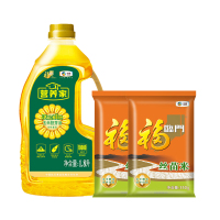 福临门营养家玉米胚芽油 丝苗米套装1.8L+350g*2