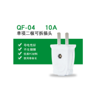 二角插头 10A 两芯插头(10个装)