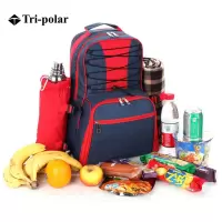三极户外 Tri-polar TP1966 双肩包野营露宿运动登山户外野餐红色背包 红色