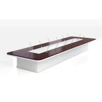 LMFU 会议桌 C989 1000*1000*760mm 按平米计价 油漆工艺 桌面按需求开孔(桌面设备客户自备)HD