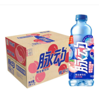 脉动(Mizone) 维生素气泡饮 柠檬青柠口味480ML*15瓶果汁汽水整箱装