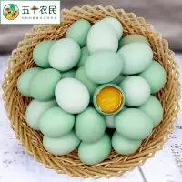 [五个农民]绿壳鸡蛋20枚800g高营养农家绿壳蛋乌鸡蛋天然散养顺丰发货