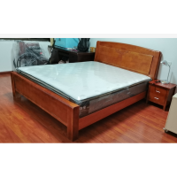恒源祥 大床全实木床新中式大床+床头柜