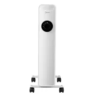 美的(Midea)新款电暖器油汀家用节能速热取暖器11片暖风机配加湿盒 HYY20A1