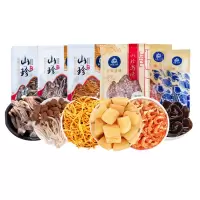 山海小将 山珍海味组合二 1316g (干贝、虾仁干、鹿茸菇、黑木耳、茶树菇、虫草花)