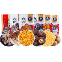 山海小将 山珍海味组合一 1960克(香菇、糯耳、虫草花、茶树菇、鹿茸菇、桂圆干)