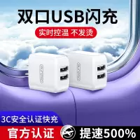 邻家-快充版2A双孔充电头 白色 手机充电器 升级三芯片 提速99% 安全快充不发烫 迷你小巧 携带更便捷(1)