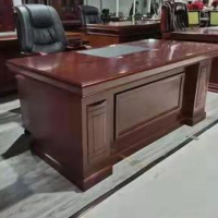 颂泰 家具会议室会议桌椅组合条形桌办公家具油漆大班台 老板桌总裁桌经理桌主管桌长度1.5米高90