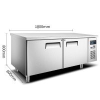 齐牛 西点工作台大理石台面(平冷冰箱(冷冻/冷藏)不含大理石台面 1800*800*800mm