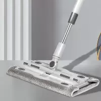材慧 WH-3558 夹布平板拖把 家用办公室木地板墩布伸缩杆式托把清洁工具神器吸推除尘平拖